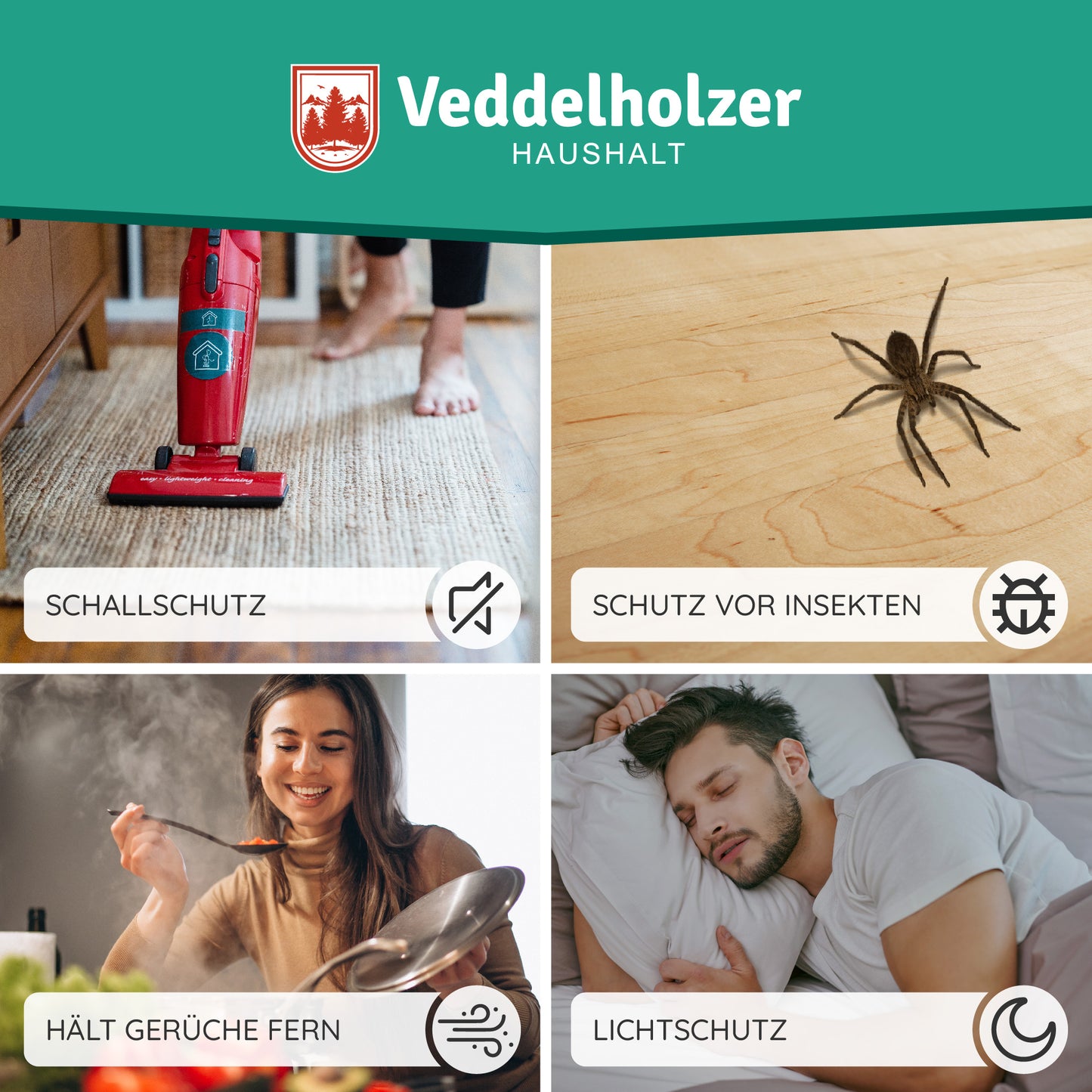 Veddelholzer 2 x 1 m zuschneidbare Türdichtung selbstklebend Zugluftstopper