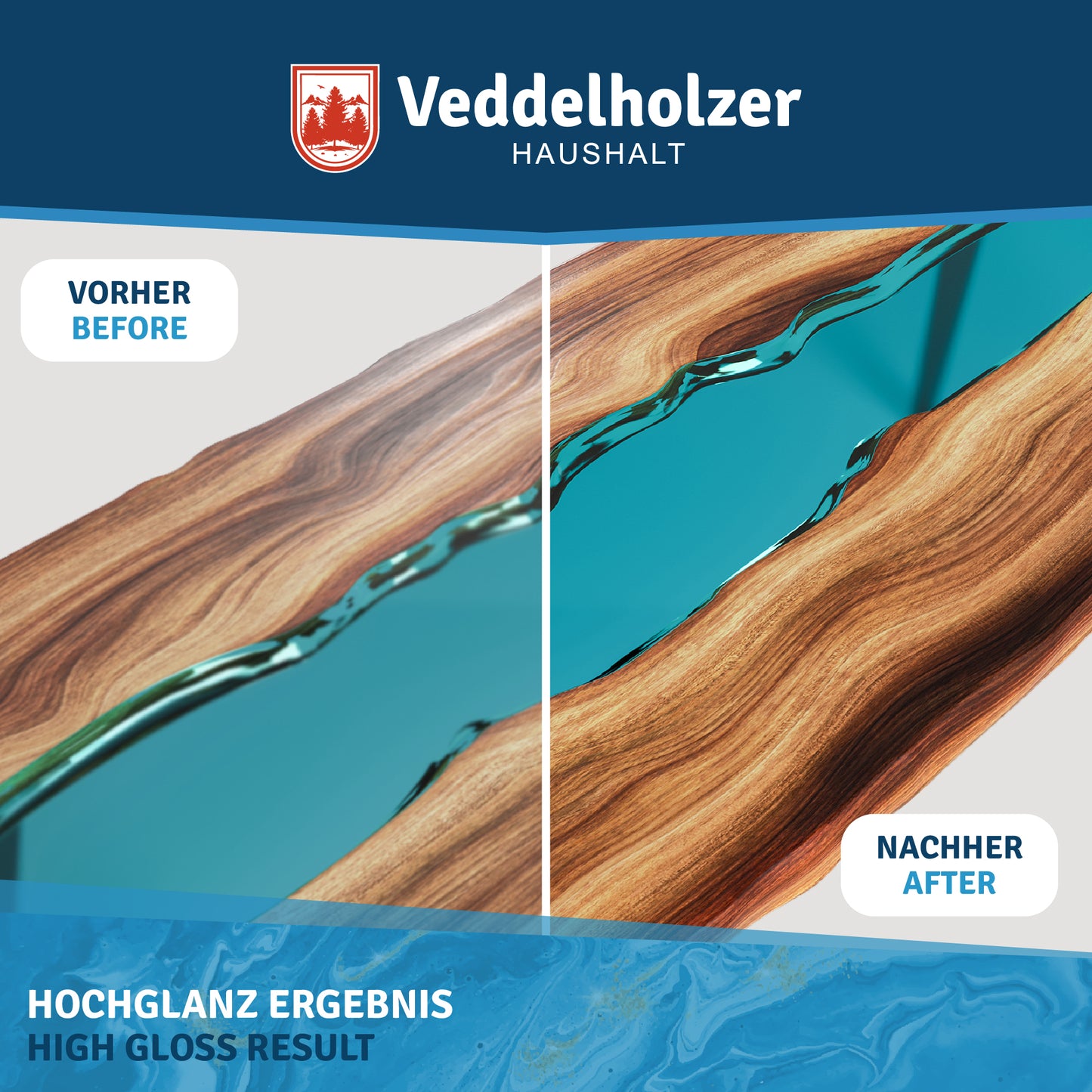 Veddelholzer 200 ml Profi Polierpaste + Polierschwamm