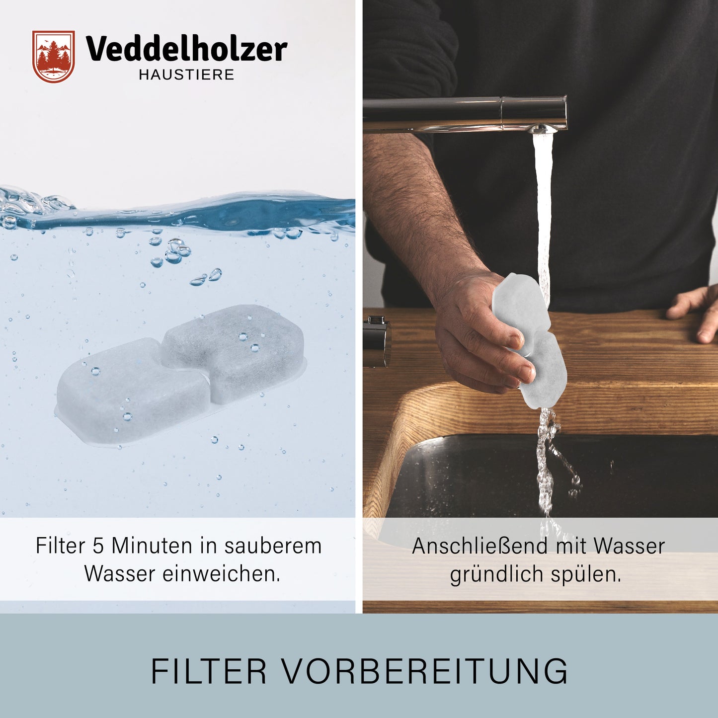 6 Katzenbrunnen Filter + 3 Ersatz Schwämme