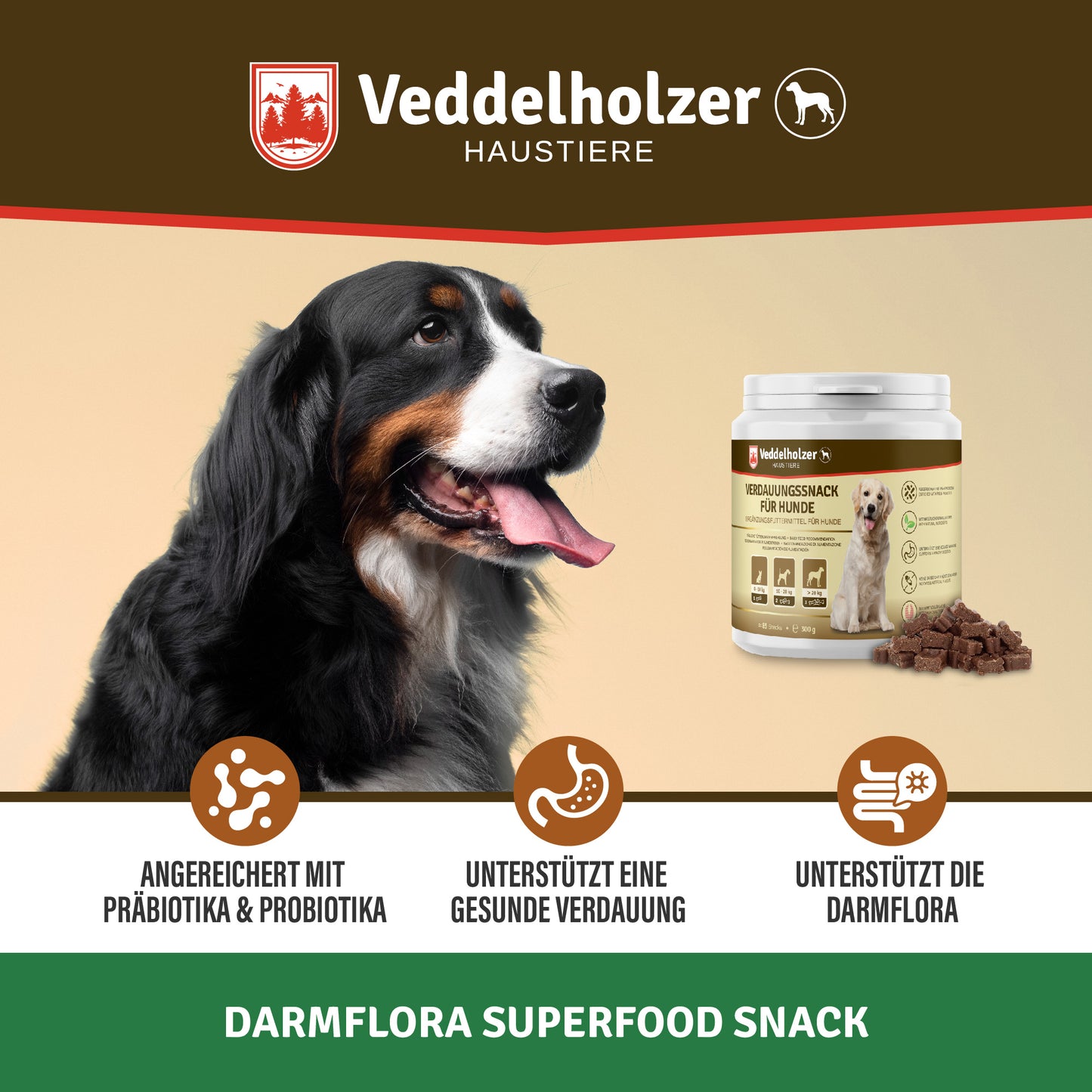 Veddelholzer Hunde Leckerlis Probiotika
