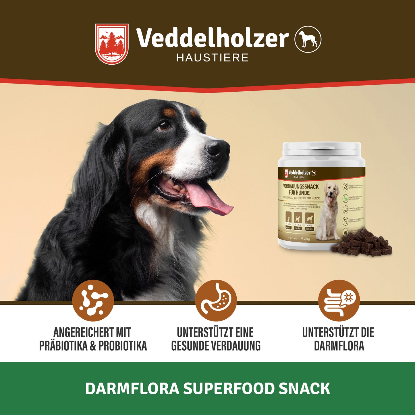Veddelholzer 200 Gramm Hunde Leckerlis Probiotika